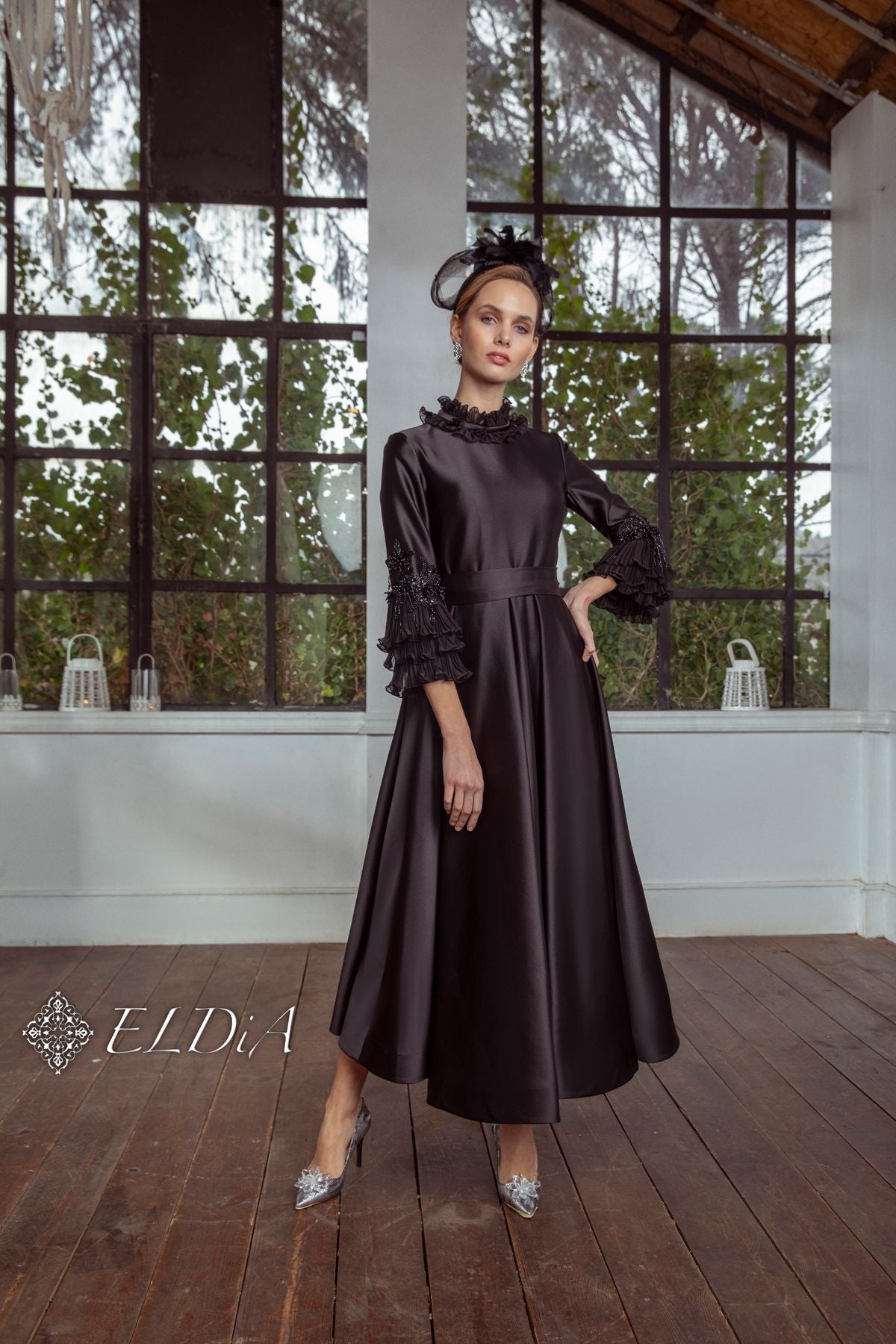 JULIETA EVENING DRESS BLACK